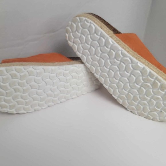 Celtic & Co. Women 41 size 10 Double Buckle Sandals Burnt Orange - Picture 9 of 13